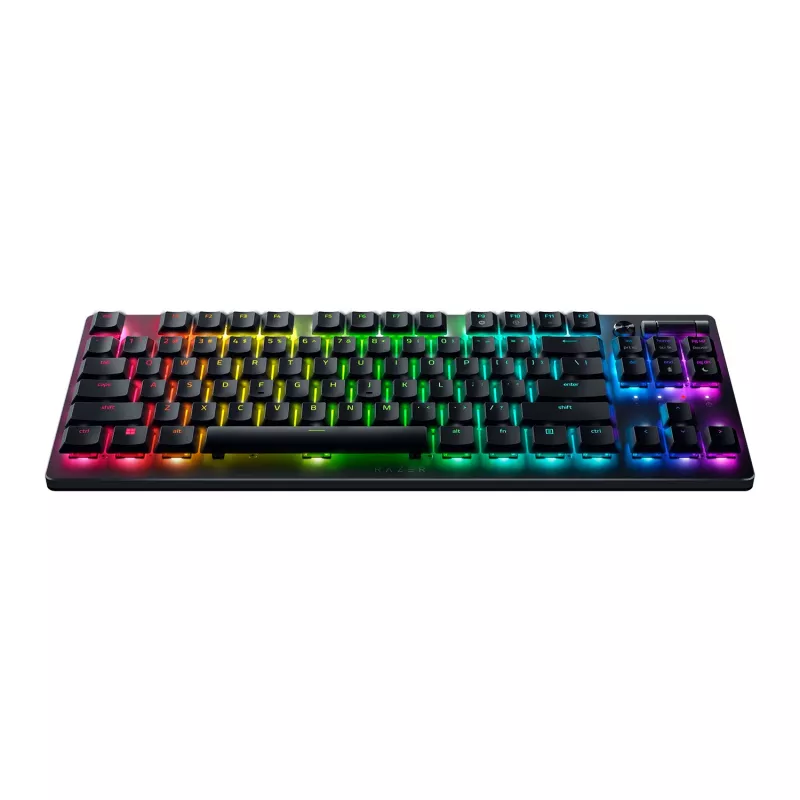 Razer DeathStalker V2 Pro Tenkeyless klaviatūra, žaidimų, USB, Bluetooth, QWERTY, juoda