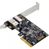 SilverStone ECU03 USB adapter PCIe 2.0 x2 Low Profile USB-C 3.1 x1 + USB-C x1 (SST-ECU03)