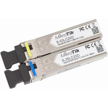 SFP optinis modulis MikroTik S-3553LC20D 1.25G 20 km vienmodis LC pora