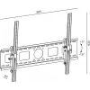 TV laikiklis TB TB-851 iki 100 colių, maks. apkrova 90 kg, VESA 800x600