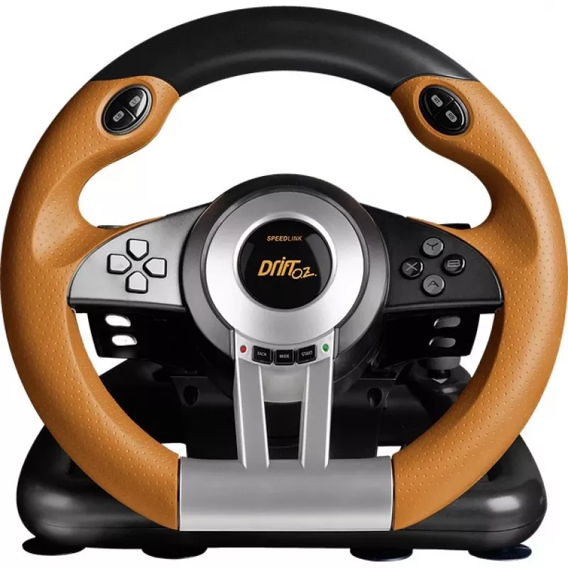 Vairas su pedalais Speedlink DRIFT O.Z. juodai pilkai oranžinis