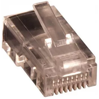 Lanview LVN125432 RJ45 kištukas ekranuotas skaidrus Cat5e (10 vnt.)