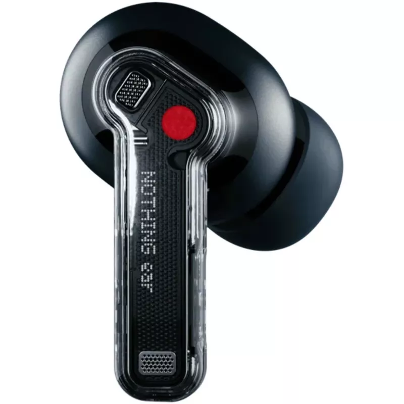 „Nothing Ear“ belaidės ausinės TWS, įterpiamos, skambučiams/muzikai, Bluetooth, juodos – permatomos (A10600061)