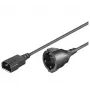 Microconnect PE130200 maitinimo laidas juodas 2 m C14 jungtimi