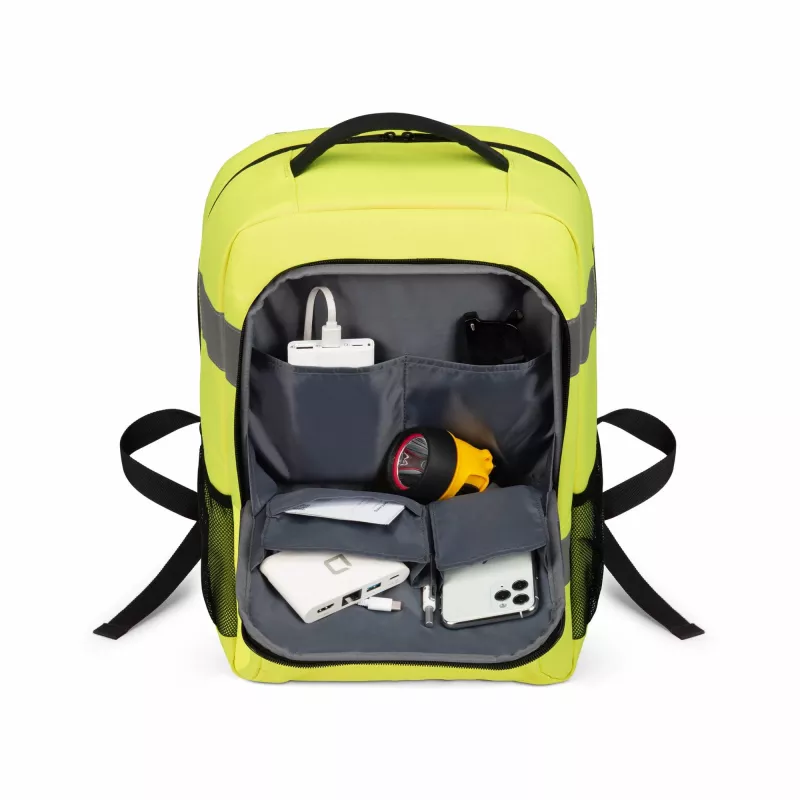 Kuprinė DICOTA P20471-17 Hi-Vis Base 24 L, juoda/pilka/geltona