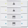 BUSCH JAEGER Touch Sensor 4/8-jų krypčių daugiafunkcis 6127/02-84