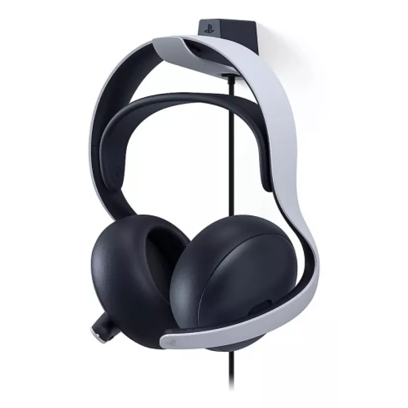 Sony PULSE Elite ausinės, laidinės ir belaidės, žaidimų, Bluetooth, įkrovimo stovas, juodos, baltos