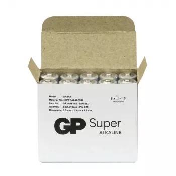 Šarminės AAA baterijos GP Battery SUPER 1,5 V – pakuotė po 10 vnt.