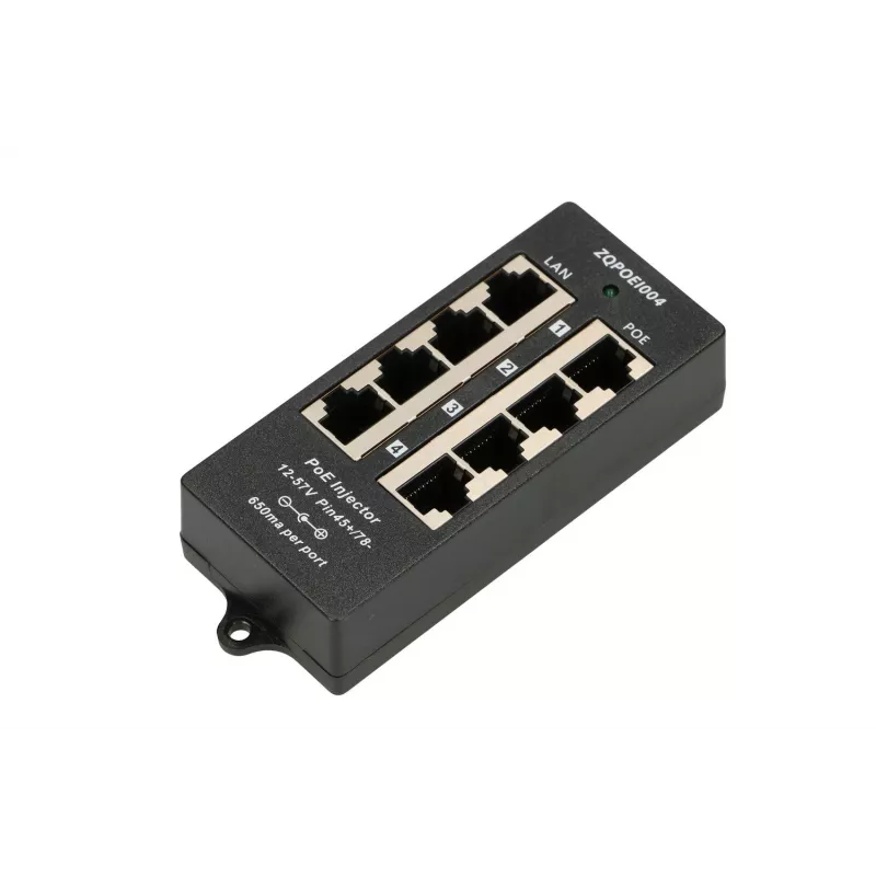 PoE adapteris Extralink EX.12646 Fast Ethernet 48 V 4 prievadai