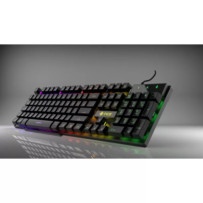 Incase Gaming Keyboard IKG-446 Regenbogen, RGB, dt. išdėstymas mažmeninė