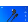 Maitinimo kabelis Savio Strom IEC 60320 C5 CEE 7/7 3m juodas C5 mova