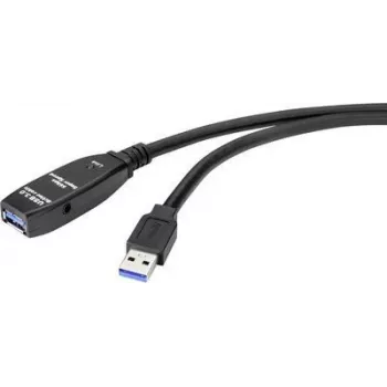 Renkforce RF-4598344 USB laidas 5 m USB 3.2 Gen 1 (3.1 Gen 1) USB A juodas