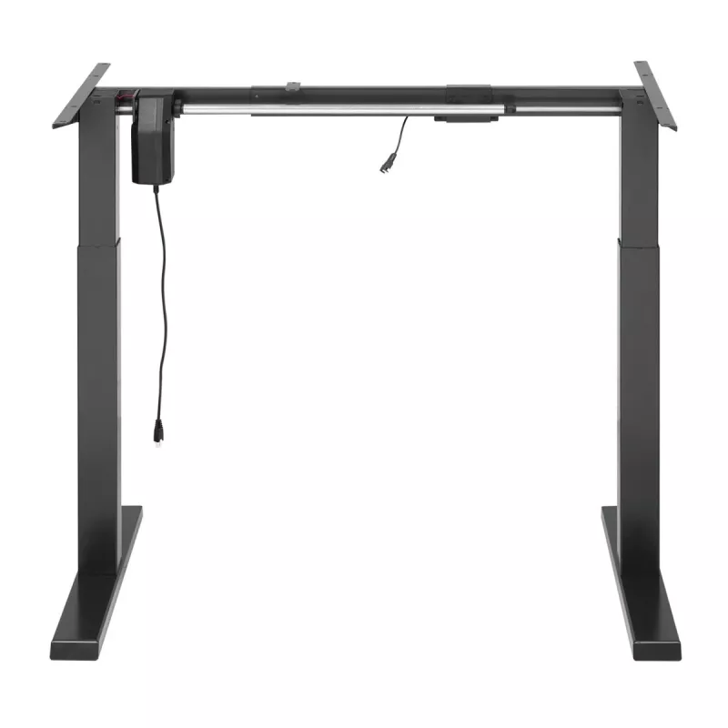 Ergo Office ER-433 reguliuojamo aukščio elektrinis darbo stalo rėmas, pilkas, iki 123 cm, 80 kg – be stalviršio, stovimam ir sėdimam darbui