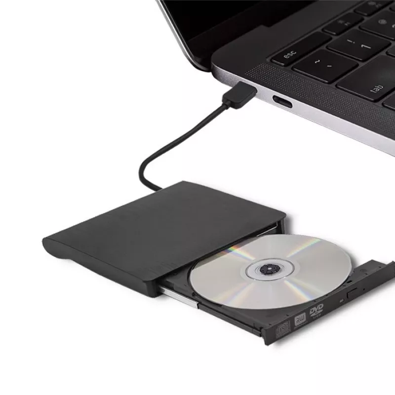 Išorinis DVD-RW įrenginys QOLTEC 51857 – USB 3.0, SATA sąsaja, DVD±R 8x, DVD±RW 4x, DVD-RAM 5x, CD 24x, juodas