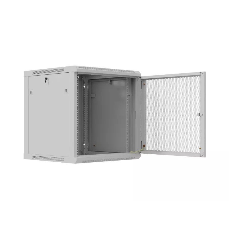 Pakabinamas 19 inch serverio stovas 12U 600x600 pilkas