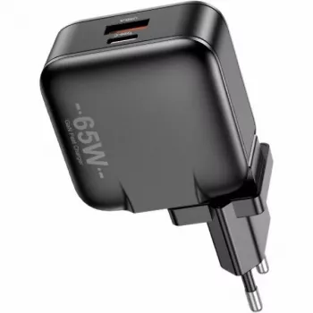 Įkroviklis GaN 65W USB+USB-C EU+US
