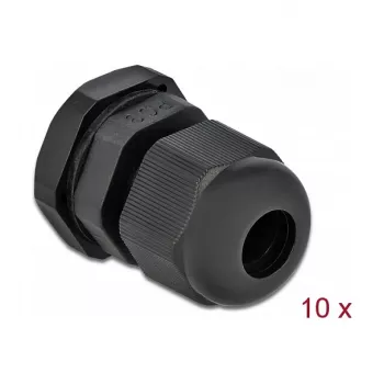 Kabelio įvadas DeLOCK 60194 juodas plastikinis 10 vnt.
