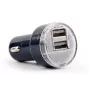 Automobilinis kroviklis Gembird EG-U2C2A-CAR-02, 12–24V įėjimas, 5V/2.1A išėjimas, 2× USB 2.0, juodas