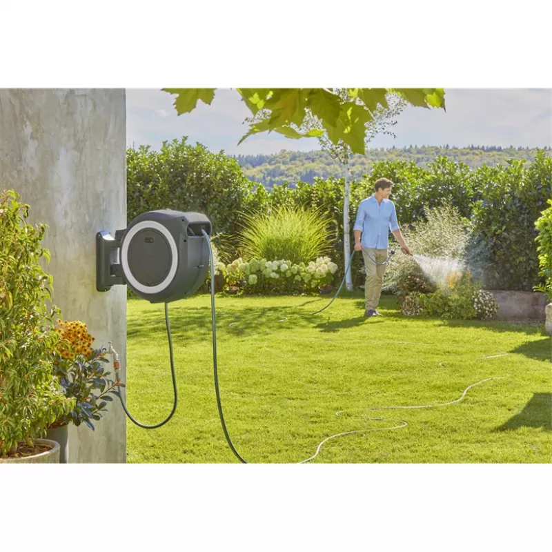 Sodo žarna Gardena PowerRoll XL solo 18642-55 35 m juoda/žalia