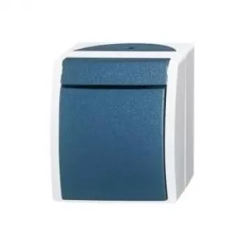 Busch-Jaeger tarpinis jungiklis Ocean paviršinis montavimas mėlynai žalias 2601/7 W-53 (2601/7 W-53)