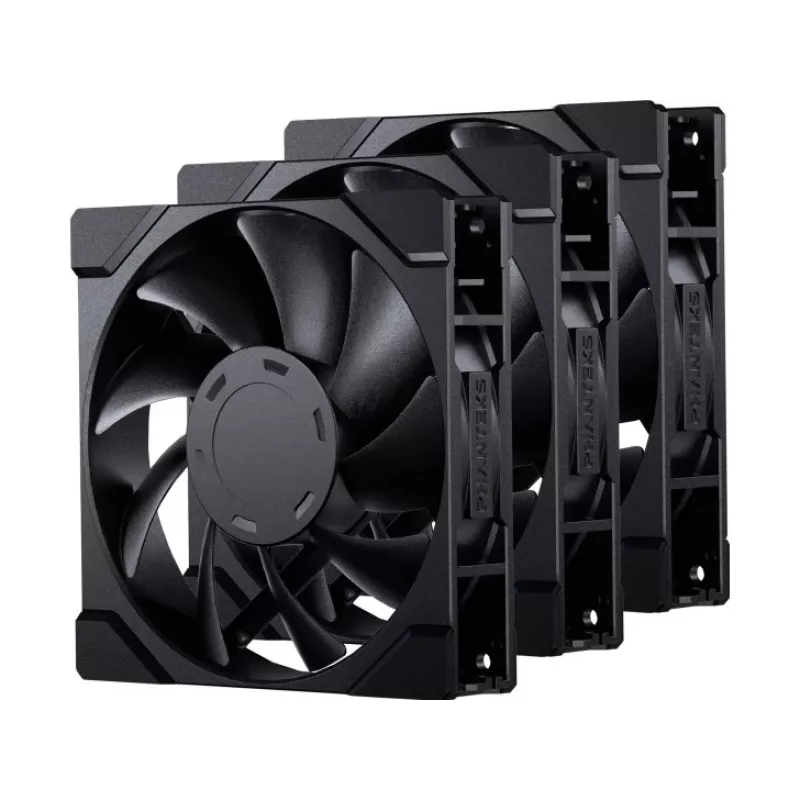 Phanteks M25G2-120 120mm juodi korpuso ventiliatoriai (3 vnt. rinkinys)