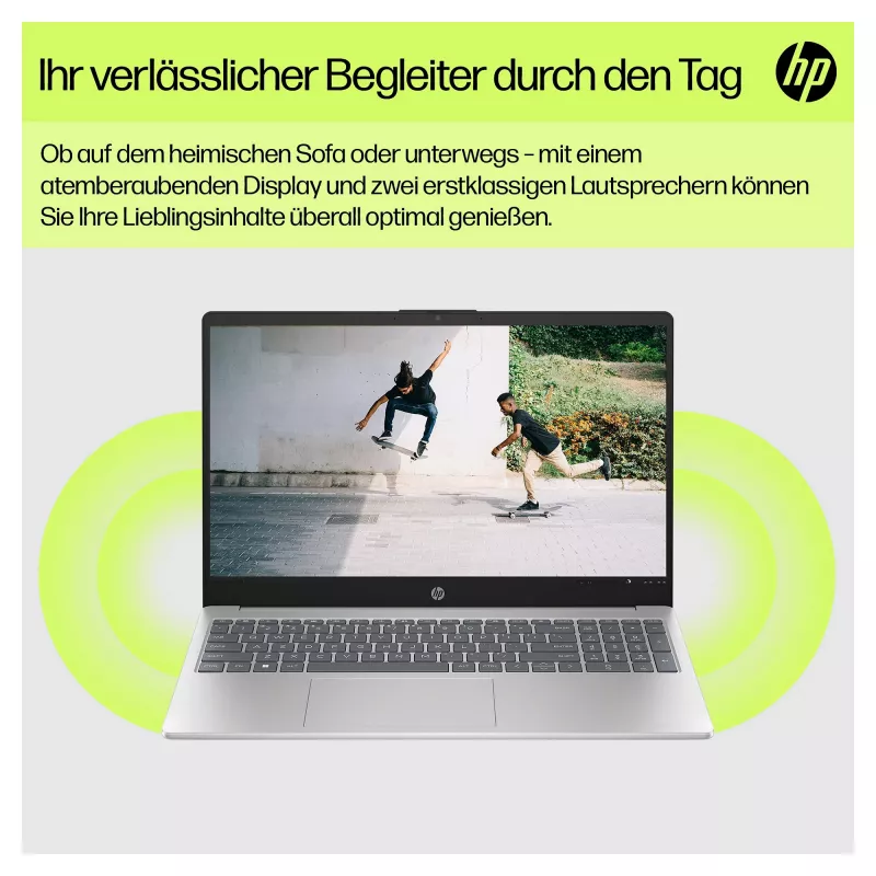 HP 15-fc0673ng 39,6 cm (15,6 inch) nešiojamas kompiuteris - Ryzen 7 - 16 GB RAM - 1 TB SSD - sidabrinis (C94P4EA#ABD)