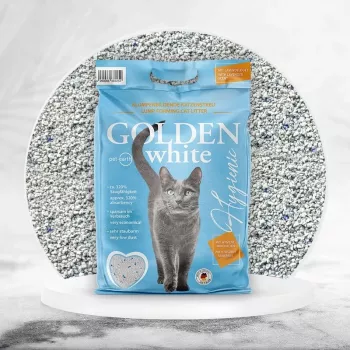 Kačių kraikas Golden Grey 7 kg, molinis, su levandų kvapu, be dulkių, nelimpa prie letenų