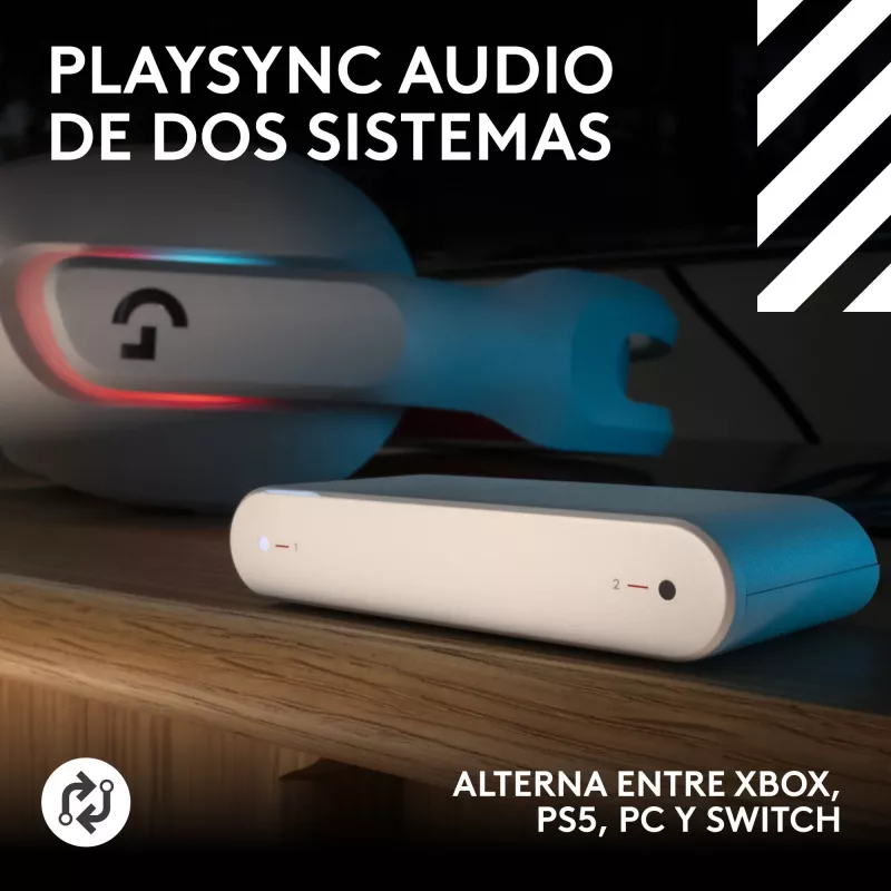 Belaidės ausinės Logitech G Astro A20 X wireless wired baltos