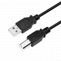 USB laidas LogiLink CU0007B USB 2.0 2 m USB A USB B juodas