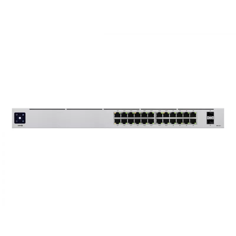 Ubiquiti UniFi 24-Port PoE valdomas L2/L3 Gigabit Ethernet (10/100/1000) maitinimas per Ethernet (PoE) 1U sidabrinis