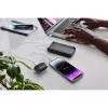 Power bank INTENSO 7350050 – 20000 mAh, 1× USB-A + 2× USB-C, 100 W bendra galia, juoda/pilka