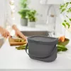 ROTHO Albula Anthracite - atliekų rūšiavimo konteineris - 3,2 l