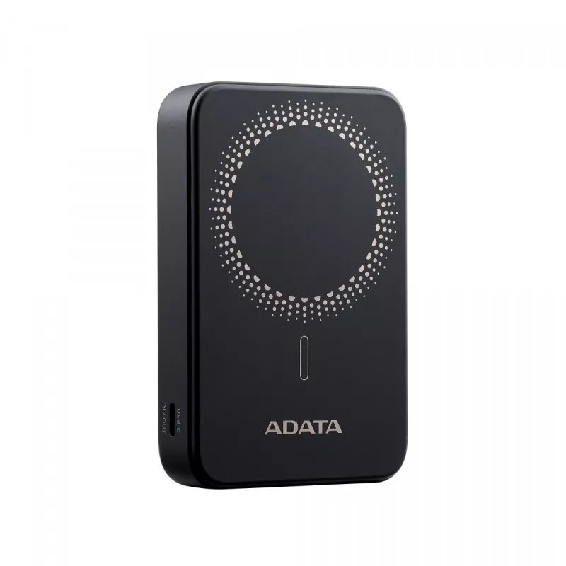 ADATA PR100-12BK Powerbankas, 10000 mAh, belaidis įkrovimas, juodas