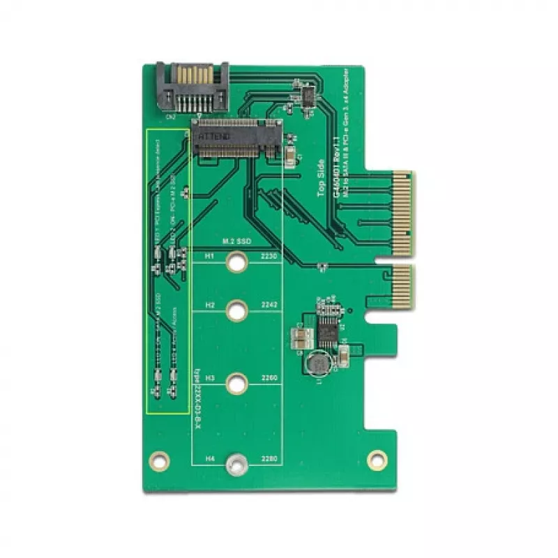 DeLOCK 89381 vidinė PCIe sąsajos plokštė M.2 SATA lizdui