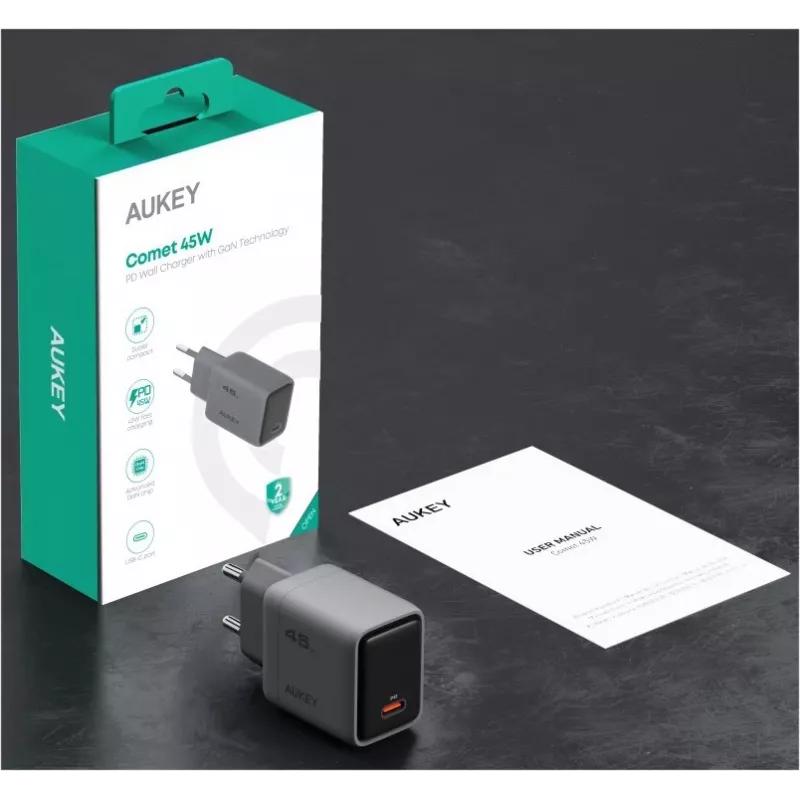 Comet sieninis įkroviklis 1xUSB-C PD 45W PA-C2