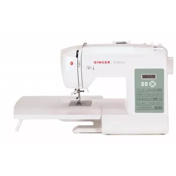 Singer 6199 Brilliance kompiuterizuota siuvimo mašina, 100 siūlių, 6 sagų skylutės, balta