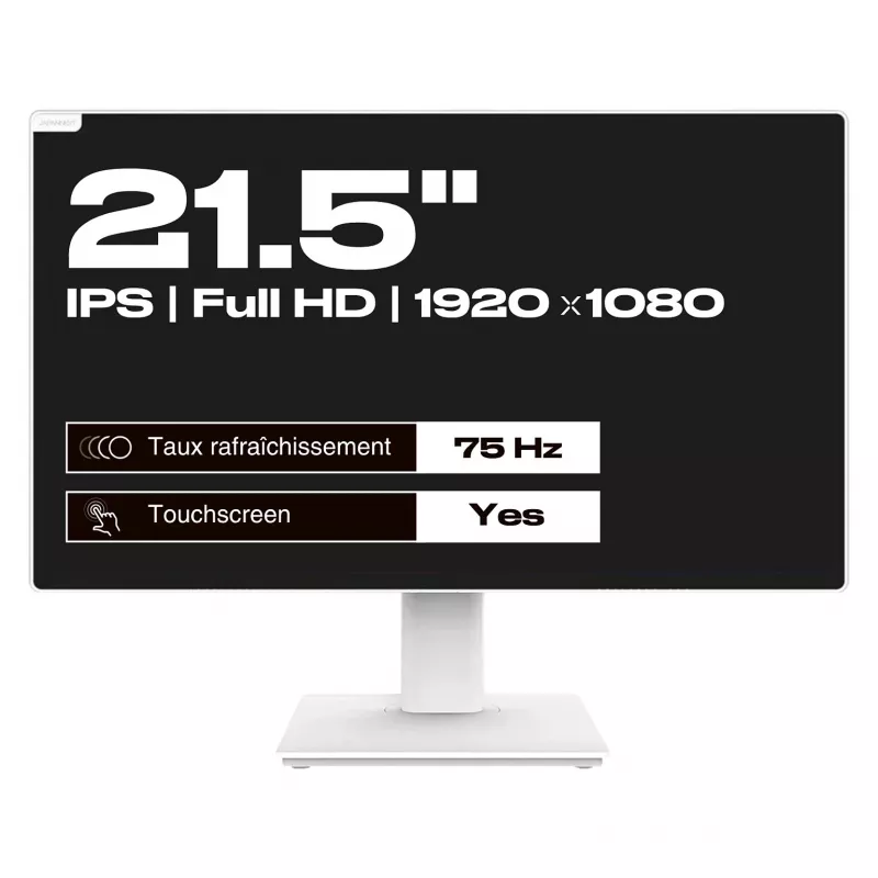 Japannext JN-IPS2152FHDR-T Monitorius Baltas 21.5 colio IPS Full HD