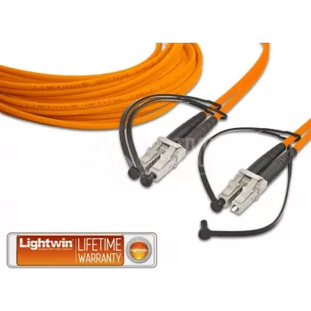 Lightwin LDP-50 LC-LC 2.0 OM2 šviesolaidinis kabelis 2 m 2x LC oranžinis