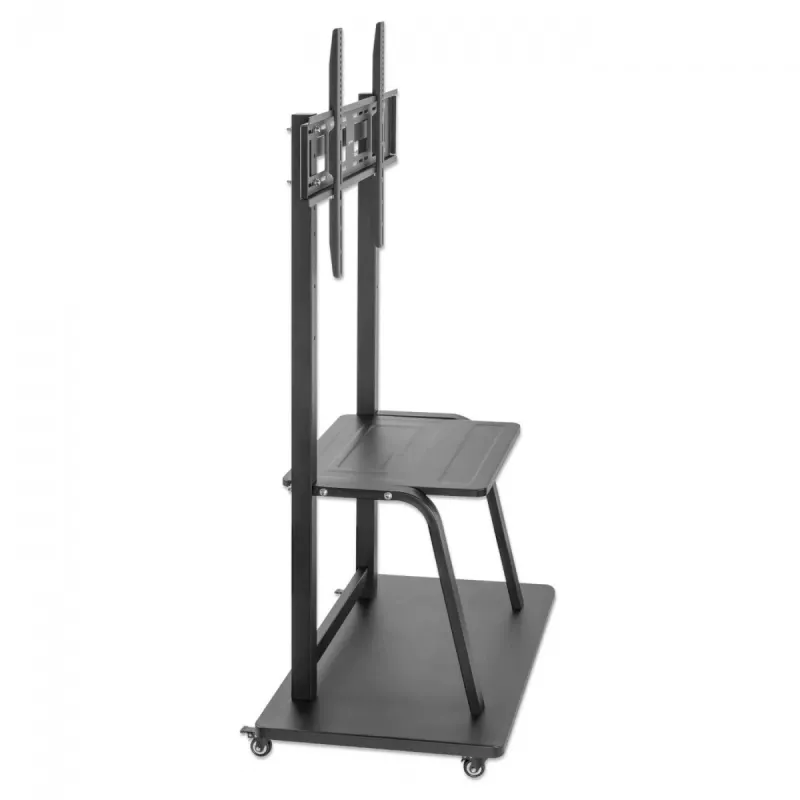 Mobilus stovas televizoriui MANHATTAN 1-ekranui 37–100 col. Juodas VESA 200x200–800x600 Maks. 150 kg