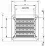 SCHROFF 19 inch lentyna stacionari, 75 kg - 19 inch FACHB.STAT.600B 900T 7021 (22117844)