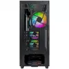 Kompiuterio korpusas Montech X5 Midi Tower Black ATX 3x140mm ventiliatoriai