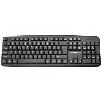 Laidinė klaviatūra ESPERANZA EK134 Full-size 100% USB, juoda, 1,45 m laidas