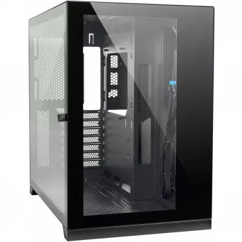 C-703 Vision ATX Gaming korpusas, Grūdintas stiklas, Juodas