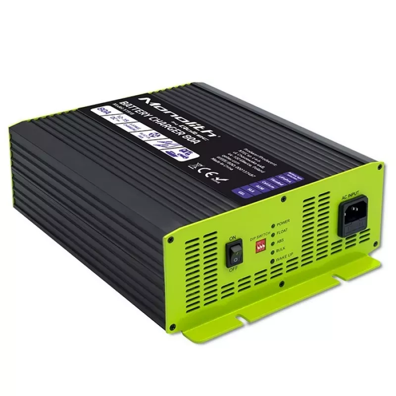 Įkroviklis QOLTEC 51918 80A 12V LiFePO4, AGM, GEL, SLA akumuliatoriams