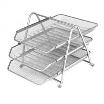 Horizontalus padėklas Forpus 3 dalys sidabrinis, perforuotas metalas 1002-021