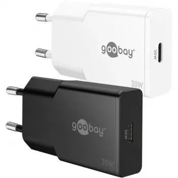 USB-C PD GaN greitasis įkroviklis Slim (30 W) (Baltas)