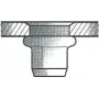 Aklavinis veržliarakštis GESIPA M4 6×12 mm maža galvutė, 500 vnt.