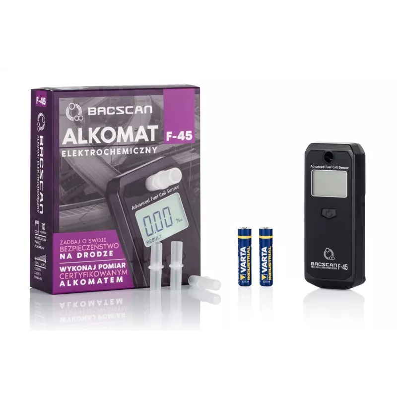 BACscan F-45 alkotesteris 0-4% Juodas