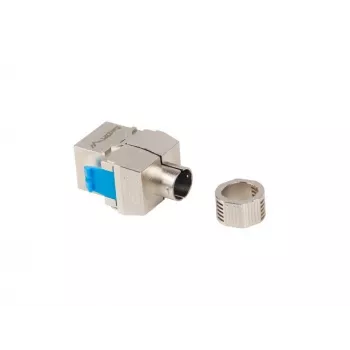 Keystone modulis Lanberg KSF8-4000 plokščias mėlynas sidabrinis RJ-45 CAT.8.1 FTP
