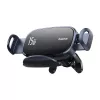 Baseus LightChaser BS-CM029 15 W belaidžio įkrovimo automobilinis telefono laikiklis ant ventiliacijos grotelių, juodas